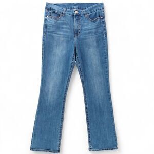 Seven7 Jeans Womens 16 Blue Medium Wash Bootcut Soft Stretch Denim Mid Rise